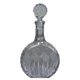 Vintage Cut Crystal Liquor Decanter with Stopper