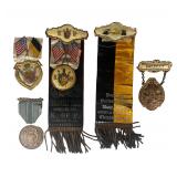 Antique Fraternal & Association Badges & Medals