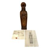 Hand Carved Oak Sacred Heart Jesus Statue 1944