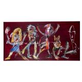 Scott Gruppe Large Expressionist Figural Painting