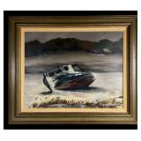 S. Gorodn Coastal Landscape Oil Painting