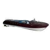 Large Riva Aquarama Wooden Model Speedboat Replica