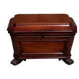 Antique Regency Mahogany Cellarette Wine Cooler