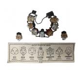 Gods of Fortune Porcelain Sterling Panel Bracelet