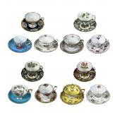 Collection of Fine China Tea Cups & Saucers