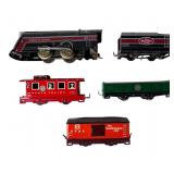 Wyandotte Railway Lithographed Wind-Up Train Set