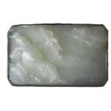 Chinese Qing Dynasty Pale Jade Archer Belt Plaque