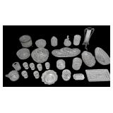 Large Assortment of Crystal and Glass Tableware