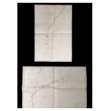 1865 E & GW Blunt 'Coast of Brazil' Nautical Maps