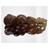 Chinese Carnelian Agate Carving - Squirrel on Vine