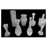 Crystal and Glass Decanters, Vases & Candlesticks