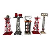 Vintage Lionel & Marx Train O Gauge Signal Towers