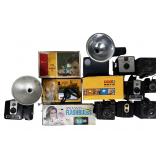 Collection of Vintage Cameras, Movie Cameras & Acc