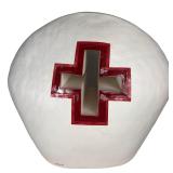 Modernist Abstract Sculpture Red Cross Signed '08