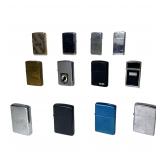 Assortment of  Vintage Zippo Cigarette Lighters