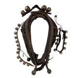 Antique Horse Collar Harness w/ Brass Sleigh Bells
