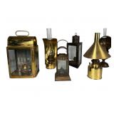 Vintage Brass & Tin Oil Lamps and Lanterns