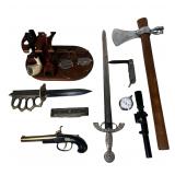 Gentlemen's Lot - Smoking Pipes, Daggers, Pistol L