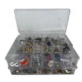Box filled with Vintage Unsearched Costume Jewelry