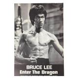 1973 Bruce Lee 'Enter the Dragon' Promo Poster