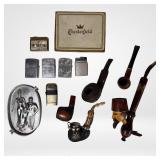 Vintage Tobacciana Collection - Pipes, Lighters. A
