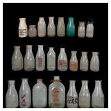 Collection of Vintage Dairy Milk Bottles