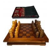2 Vintage Chess Sets - Hand-Carved Wooden & Kingsw
