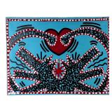 Keith Haring (Manner) Pop Art Acrylic Painting
