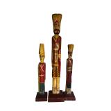Rajasthani Wood Royal Guard & Watchman Statues