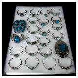 Group of Southwestern Cuff Bracelets & Buckles
