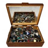 Box Filled with Unsearched Costume & Craft Jewelry