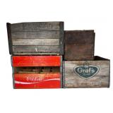 Advertising Wooden Beverage & Petroleum Crates