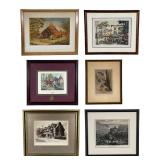 Antique & Vintage Prints, Etchings and Watercolors