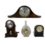 Vintage Mantel Clocks Mastercrafters Swinging Girl