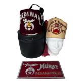 Masonic Shriners Fez Hats & Murat Car Plate