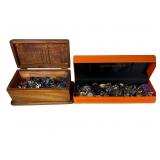 Vintage Jewelry Boxes full of Costume Jewelry