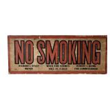 1960s Chicago 'No Smoking' Sign- Richard J. Daley