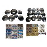 Vintage Hubcaps & License Plates - Saab, Porsche