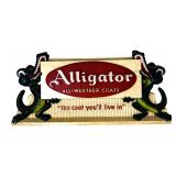 Vintage Alligator All-Weather Coats Display Sign