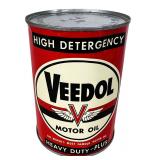 1950s Veedol Motor Oil Advertising Can- Sealed Ful