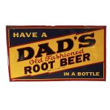 Vintage  Dad's Old Fashioned Root Beer  Sign