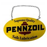 Vintage Pennzoil Service Station Hanging Sign