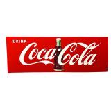 Vintage Large 55' Coca-Cola Tin Advertising Sign