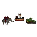 Group of Vintage Mechanical Cast Iron Coin Banks
