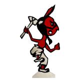 Vintage 'Ouampi' Native American UO Mascot Display