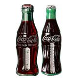 Vintage Coca-Cola Bottle Advertising Thermometers