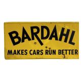 Vintage 1950s Bardahl 'Makes Cars Run Better' Sign