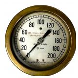 Vintage Morrison Brass Marine Pressure Gauge