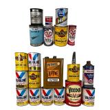 Collection of Vintage Motor Oil Cans- 1960s