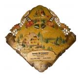 Susank Oil Co - Antique Die-Cut Calendar Topper